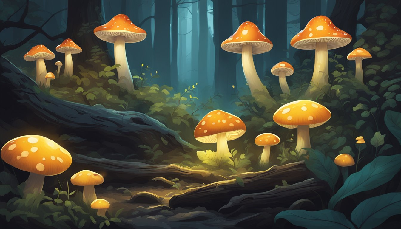 Fungal Fireflies: 6 Glow-in-the-Dark Mushrooms That Turn Nights into Fairy Tales